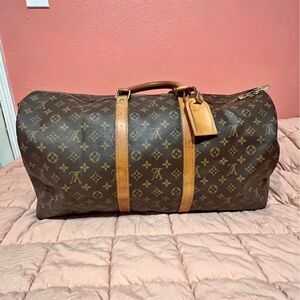 Louis Vuitton Brown Monogram Duffel Bag